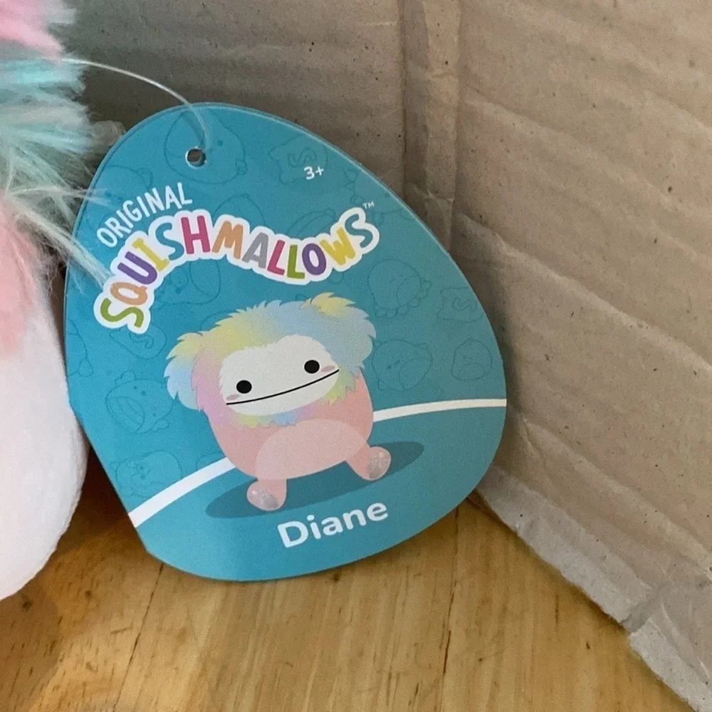 Squishmallows Diane Plush Toy - Multicolor Rainbow Bigfoot, 5
